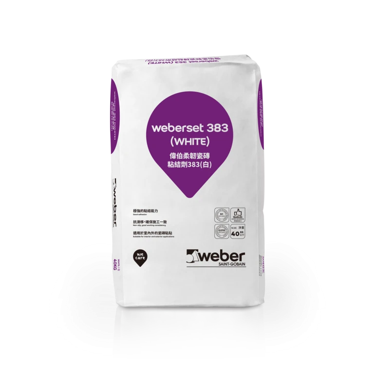 weberset 383 : Tile Adhesive > Tile fixing & Grout | Saint-Gobain